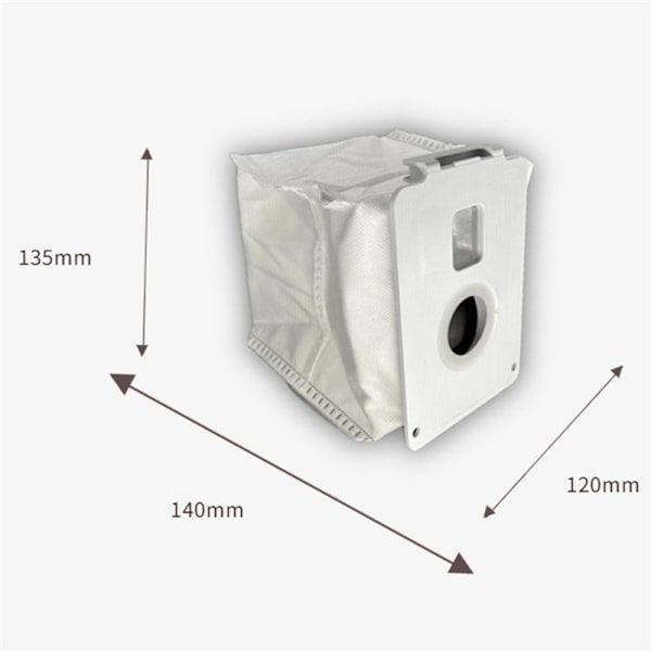 9 STK for LG A939KBGS/A937KGMS Husholdningsstøvsugerpose Støvoppsamlingspose Søppelpose Rengjøringsrobot Tilbehør White-9PCS