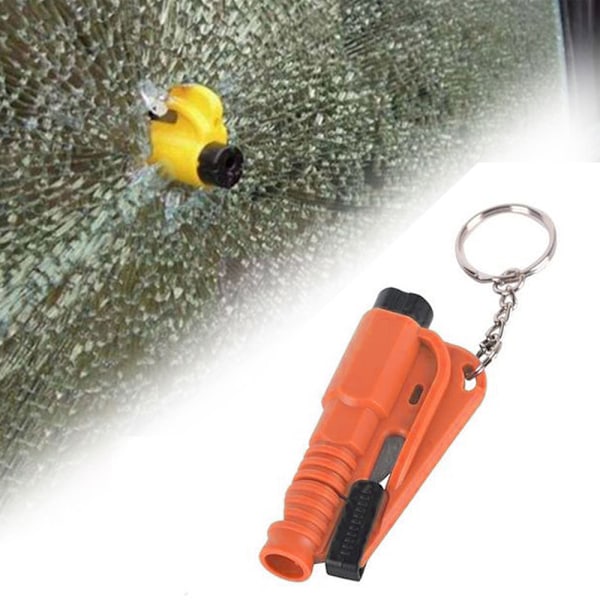 Bil Nødhammer - Rudeknuser og Sikkerhedsselekniv survival whistle-a