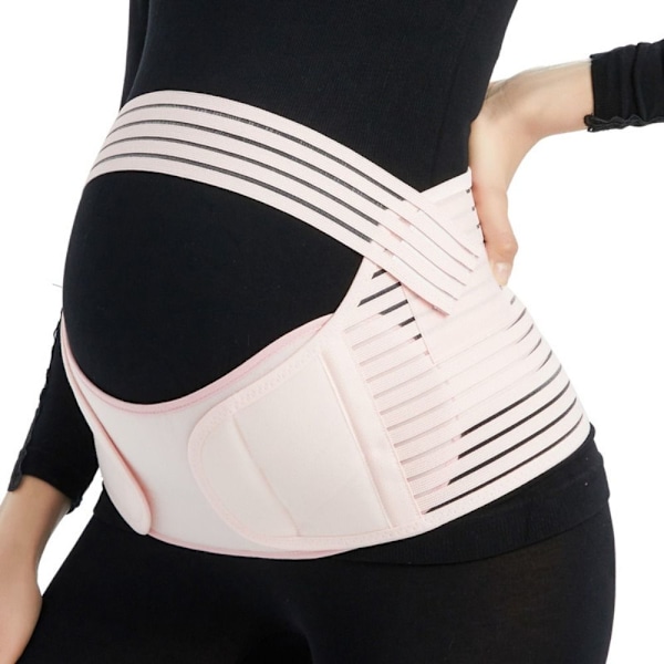 Graviditetsbelte for ryggstøtte, abdominalt, svart M - XL L white