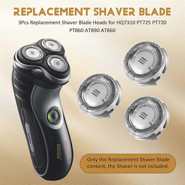 3 stk. erstatnings barberbladshoder kompatible med Philips HQ7310 PT725 PT720 PT860 AT890 AT860