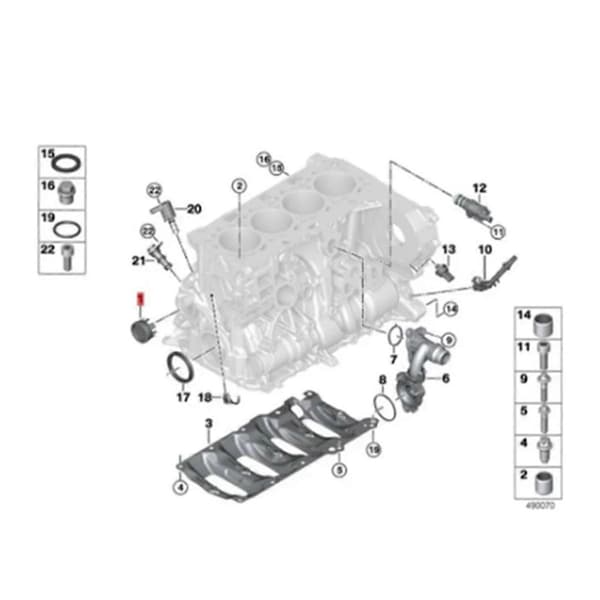 Biltillbehör Cylinderhuvud Packning Tätningsskydd 11117797932 för BMW E87 E36 E46 E90 E91 B48 N47 7797