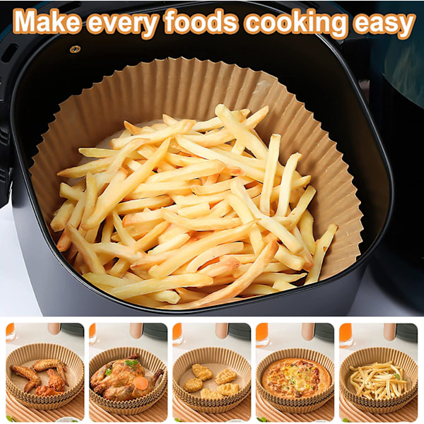 Non-stick papirform for airfryer 20-24 cm 100 PIECES