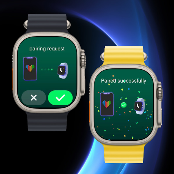 HK9 Ultra 2 Max Smartklokke, AI Kunstig Intelligens Enhet, Hjertefrekvensdeteksjon, Informasjonspåminnelse, 1GB, AMOLED, 2024 Ny Orange