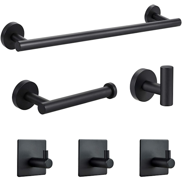 TONCHEAN Maple Inoxide Håndklestativ for Baderom 6 Deler - Gull Black