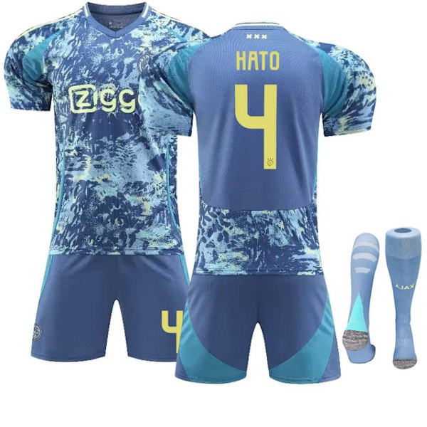 2425 Ajax udebanetrøje Hatto fodboldtrøje+sok 20(110-120cm)