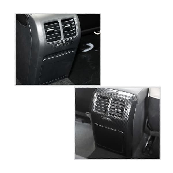 Kolfiber Bakre Luftutsläpp Ventilations Trim Skydd Kåpa Anti-Spark Panel för Golf 6 MK6 - 2008-2012