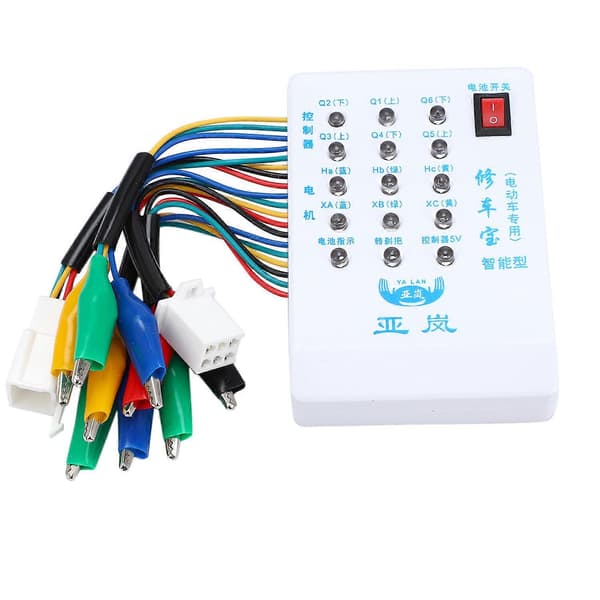 Børsteløs Motor Controller Tester 24V/36V/48V/60V/72V Elektrisk Bil E-cykel Scooter Hall Tester Test