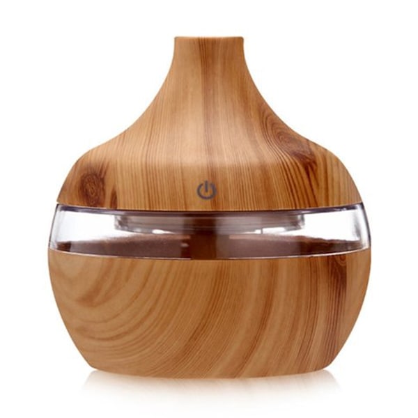 Eterisk oljediffuser, 300 ml oljediffuser med 4 tidsinnstillinger, aromaterapidiffuser med automatisk avslåing, kjølig tåkefunksjon