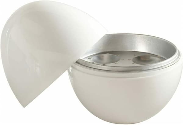 Mikrobølgeovn Eggekoker og Posjer, 4-Egg Kapasitet, Eggformet Dampkoker, Plast, for Rask Eggtilberedning