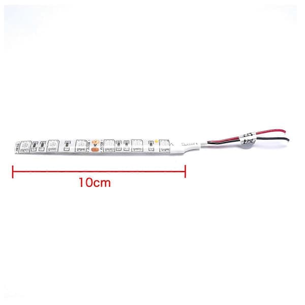 10 cm vanntett hvit 5050 LED-stripelys DC 12V campingvogn båt bil White light