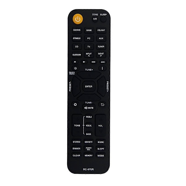 RC-970R Fjärrkontroll för Onkyo AV-Receiver TX-SR393 TX-SR494 HT-R398 HT-S3910 TXSR393 TXSR494 HTR3 Black