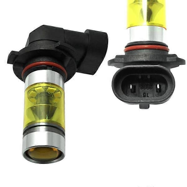 Nytt 2x 9005 H10 9145 3000K Gul 100W LED frontlyspærer Kit Tåkelys