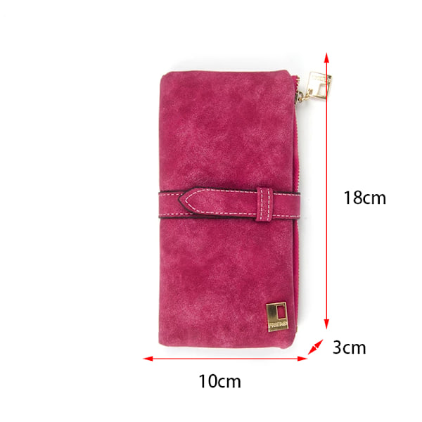 Luksuriøs lang designerpung til kvinder, Multi-position clutch taske, Multi-position pung, Kortholder blue