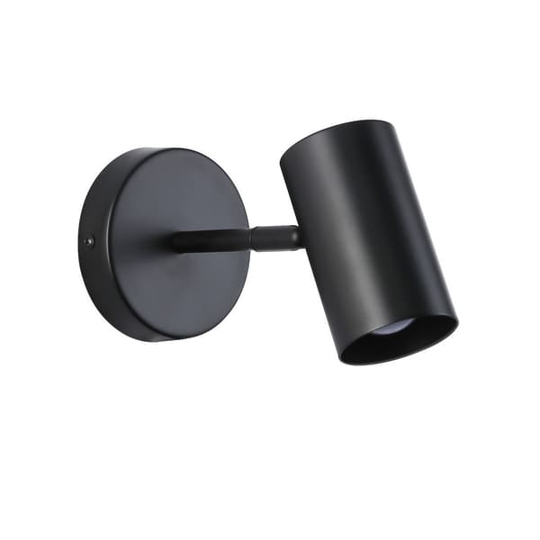 Justerbar E27 spotlight for soverom, studierom, nattbord Black