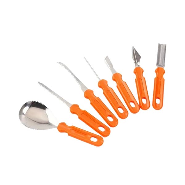 Halloween græskarudskæringssæt, kageudstikker i rustfrit stål, bageforme 10 Pcs with Pouch