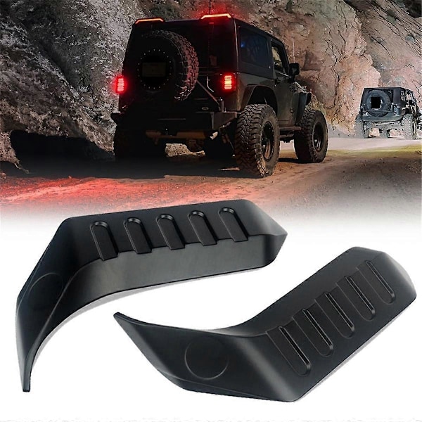 För Jeep Wrangler 2007-2023 Bakre Takljus Spoiler Bakre Sidosplitter Toppfläns Bakvinge
