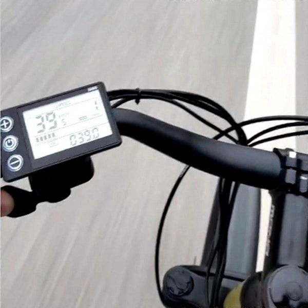 S866 Sähköpolkupyörän LCD-näyttö Älykkäälle ohjaimelle Ebike-paneeli SM-pistoke Sähköpyörälle