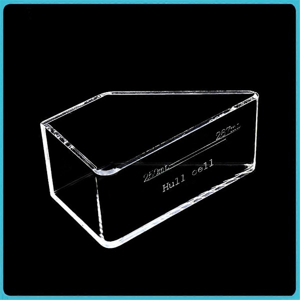 Hull Cell Plätering Testutrustning Underordnad Hough Groove 267Ml Dubbel Skala Linje Hough Groove