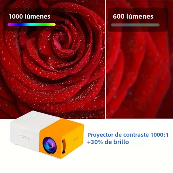 YG300 Mini HD -kotiprojektori USB- ja SD-muistilla, kotiteatteri, parempi elokuva-, TV- ja pelikokemus ulkoiluun Black
