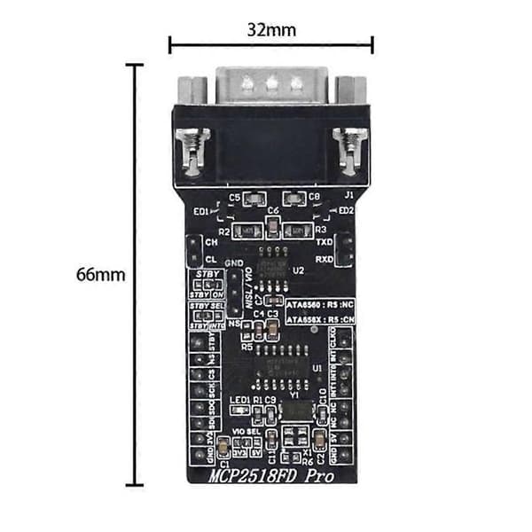 SPI til CANFD Modul MCP2518FD Modul ATA6560 ceiver CAM Bus Modul Super MCP2515 Controller Modul
