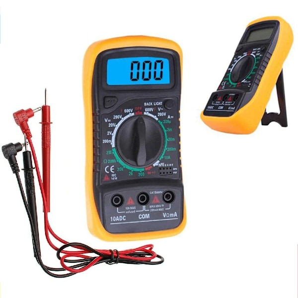 XL830L Digitalt Multimeter, Multifunksjonell Håndholdt Digital Display Buzzer Meter