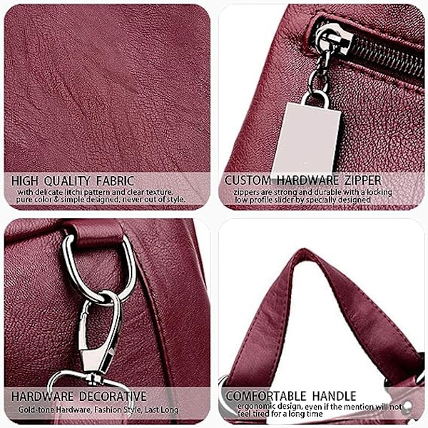 Dame PU Læder Håndtasker, Casual Crossbody Tasker, Brand Media, Tyverisikring, Italiensk Bluebird