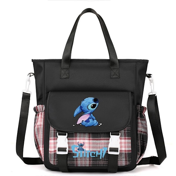 Stitch skulderveske i canvas Checkered Black C