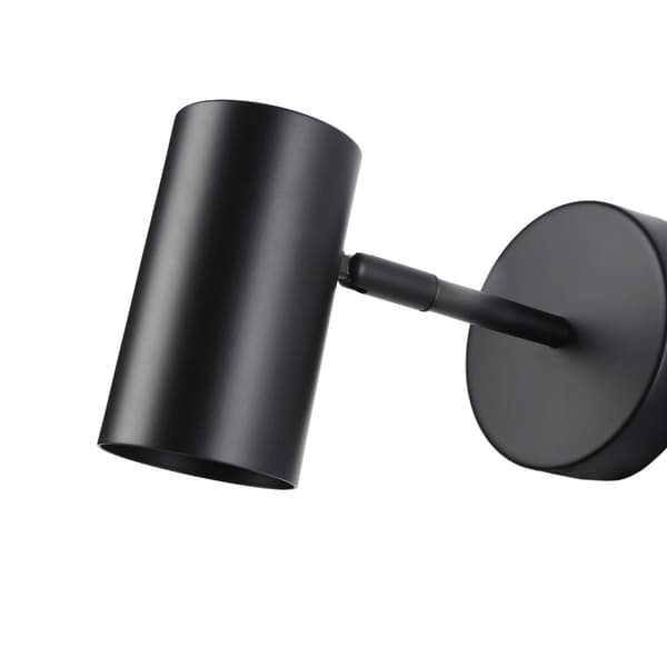 Justerbar E27 spotlight for soverom, studierom, nattbord Black