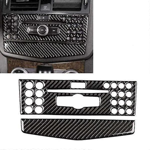Bil Centerkonsol Navigation Aircondition Panel Cover CD Kontrol Trim Panel Cover til Mercedes-
