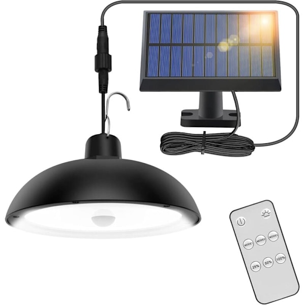 78LED Solcellelamper Utendørs 4 Modus med Bevegelsessensor