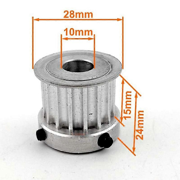16 Tænder Remhjul til Skateboard N63 Motor 10mm Aksel 16T Remhjul Udskiftning til Elektrisk Skateboard F
