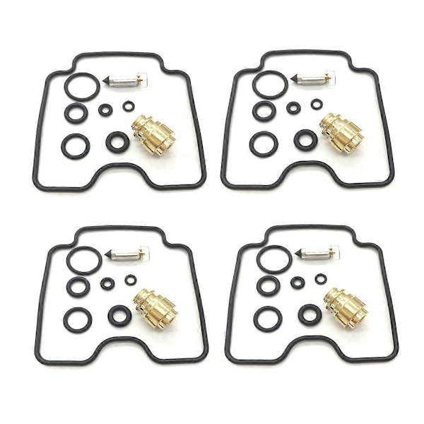 4 x Förgasare Carb Ombyggnad Reparationssatser Passar Yamaha FZS600 FZS 600 Fazer 1998-2003
