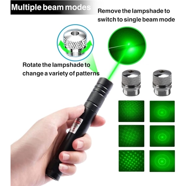 Grøn laserpegepind med lang rækkevidde - Taktisk interface - USB