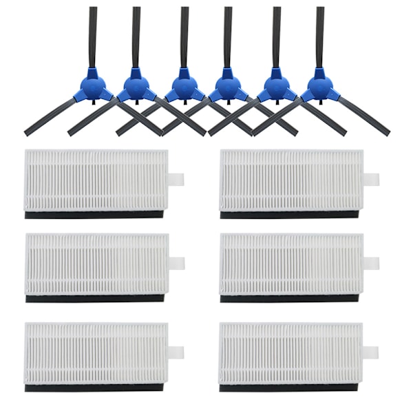 HEPA-filter til Cecotec Conga Excellence 1090 robotstøvsuger, reservedelssæt 12 PCS