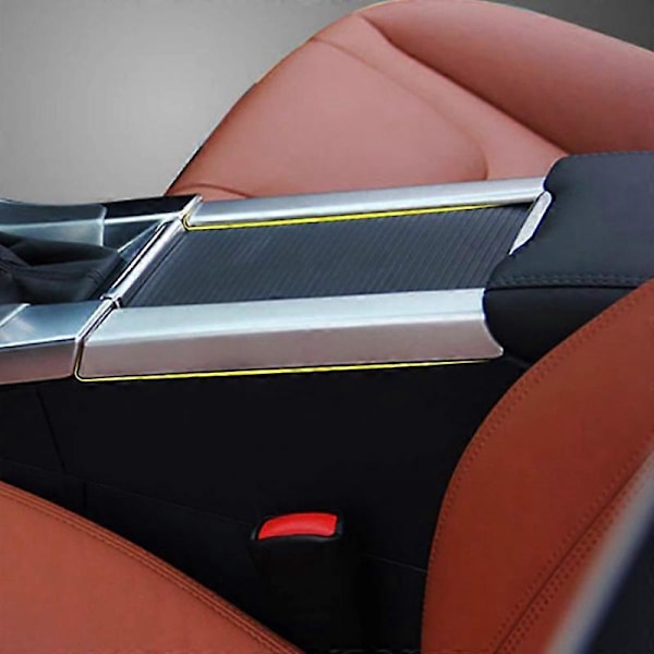 Krom Mugghållare Armstöd Box Mittkonsol Skydd Trim Ram Panel för Volvo XC60 S60 V60 2010 2011