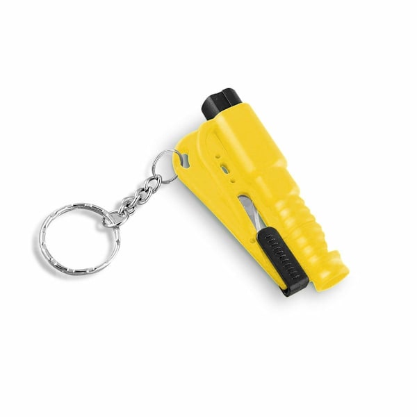 Auton hätätyökalu - Ikkunavasara ja turvavyönleikkuri Yellow