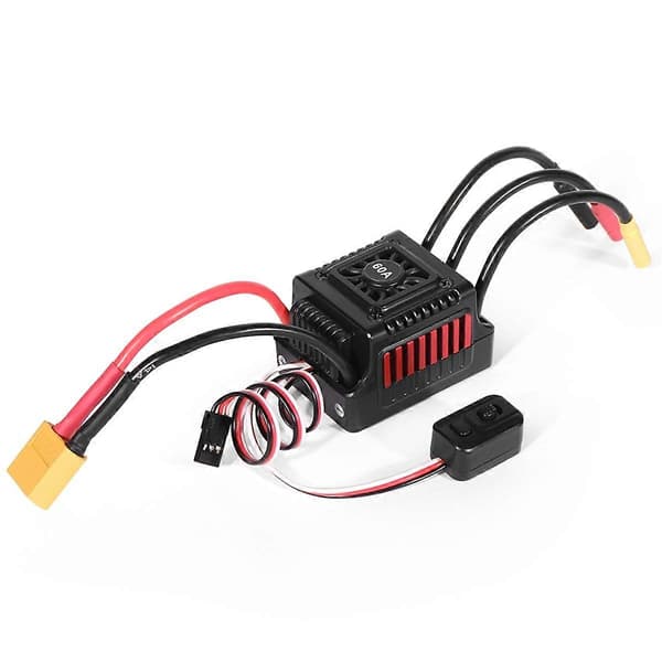 Sensoriton harjaton vedenpitävä auto ESC 60A XT60-liitin