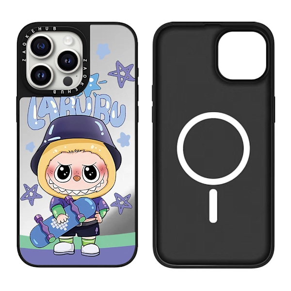 LABUBU mønstrede telefondeksler for forskjellige iPhone-modeller med Magsafe F-MagSafe iPhone 15Plus/14Plus