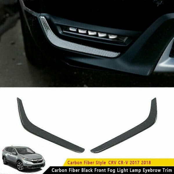 Karbonfiber Front Tåkelys List Trim for HONDA CR-V CRV 2017 2018-2020