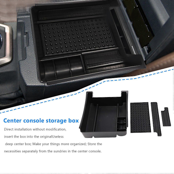 Armstöd Sekundär Förvaringslåda Handske Pall Mittkonsol Fack Organizer för Volvo XC60 V60 S60 2009