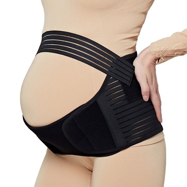 Musta raskausajan selkätuki vatsavyö M - XL L black