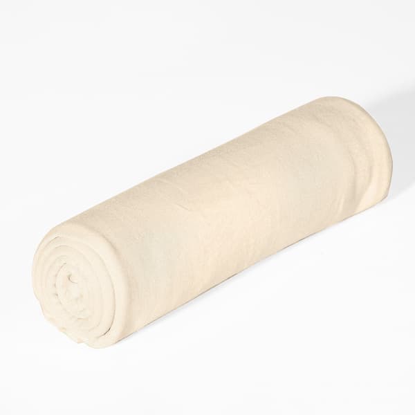 Hodeplagg i mercerisert bomullsjersey for kvinner, beige, langt hijab, sandavvisende, varmt, pustende