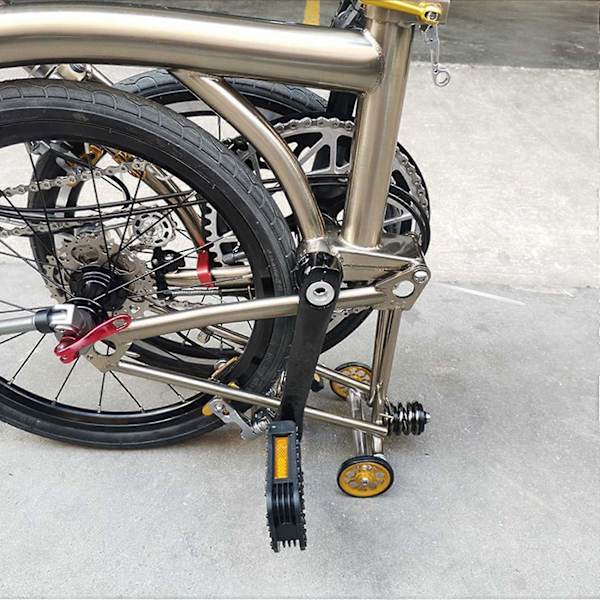 Foldbar Cykel Easy Wheel til Aluminium Legering Easywheel Ultralet Forseglet Leje Push Wheels Cykel