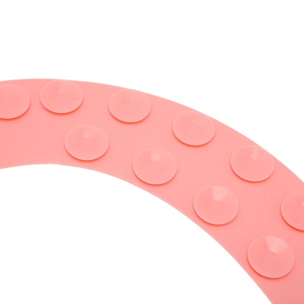 Vaskbart sklisikkert toalettsetetrekk i silikon, rosa, universell passform, fire sesonger
