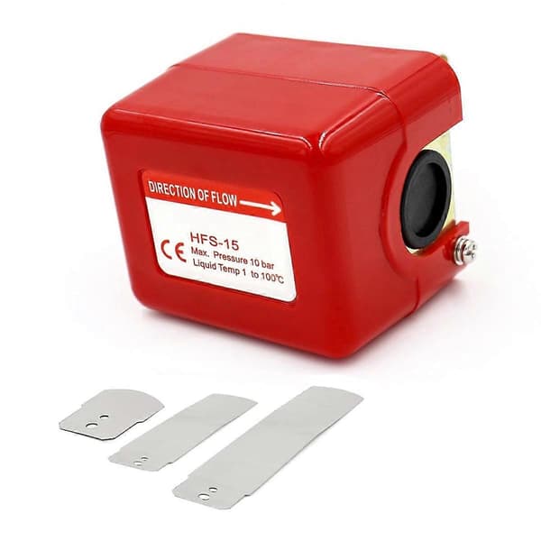 HFS-15 Paddle Flow Control Switch 1/2 Tomme 250V AC SPDT Vandkølingssystem Flow Blade Type Vand Fl