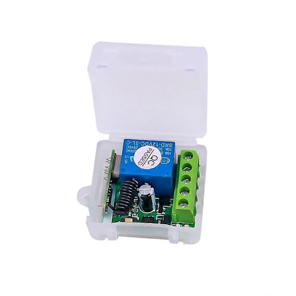 DC 12V 1CH RF Relä Mottagare 433MHz Universell Trådlös Fjärrkontroll Switch 433 MHz sändare Knapp