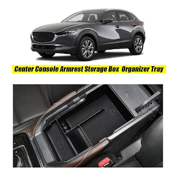 Förvaringslåda för mittkonsolens armstöd i bil för Mazda CX-30 CX30 2020-2024 Inre hållare Organizer Glov