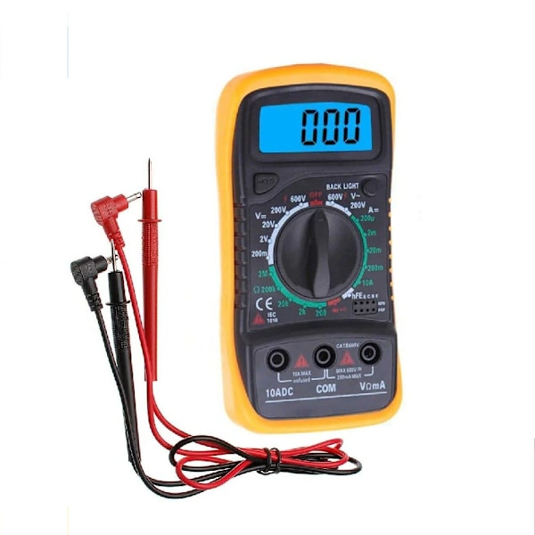 XL830L Digitalt Multimeter, Multifunksjonell Håndholdt Digital Display Buzzer Meter