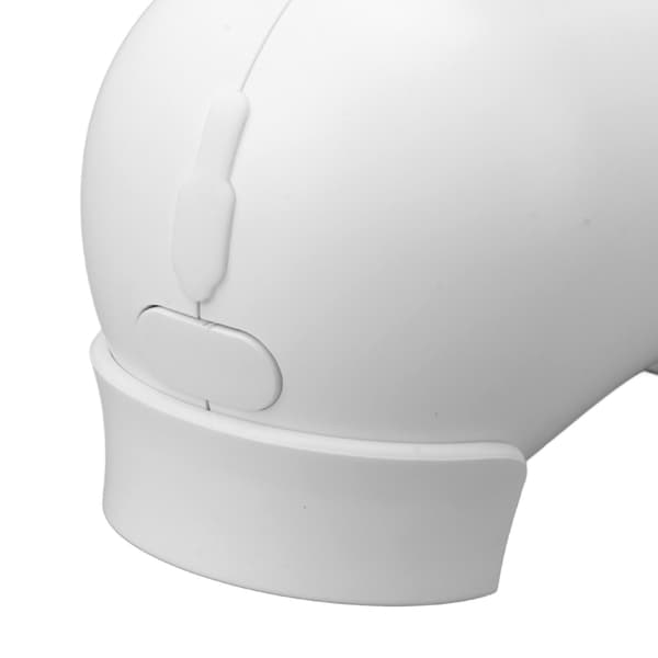 Hvid Automatisk Toiletskyl, Håndfri Berøringsfri Induktion, 0,25S Hurtig Skyl, 2000mAh