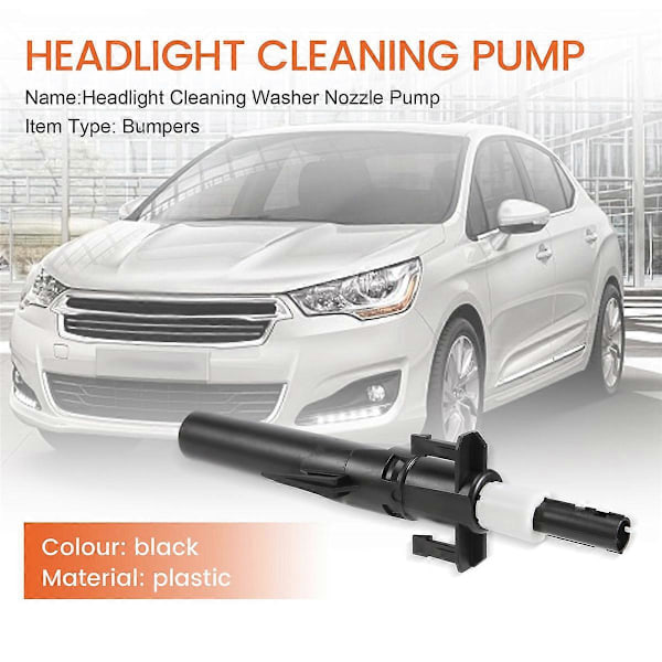 Strålkastarrengöring Spolarpump för Peugeot 207 307 607 Citroen C4 C5 89028244 6438P1 Strålkastare